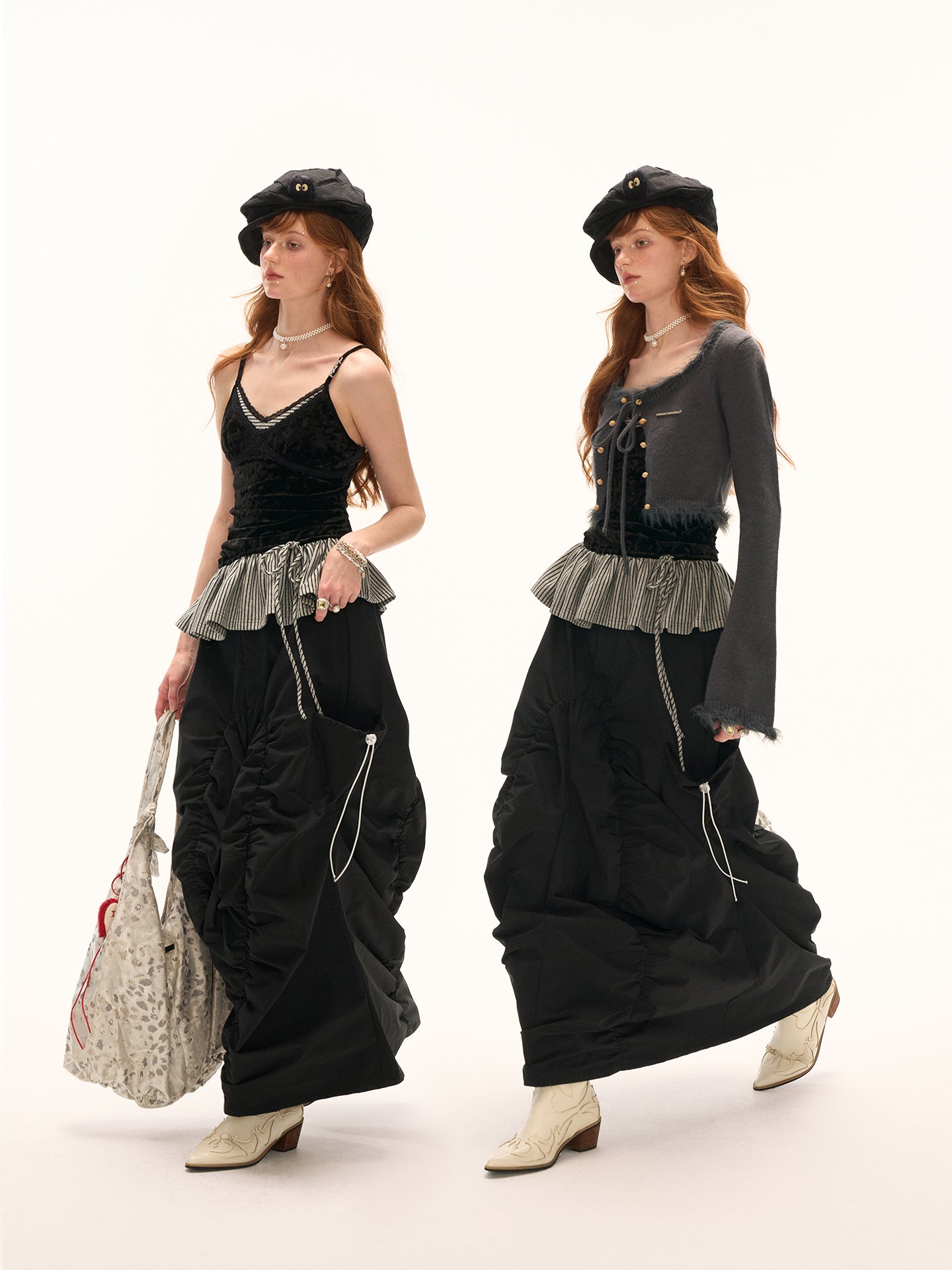 MAMC Mock Two-Piece Lace Trim Camisole
