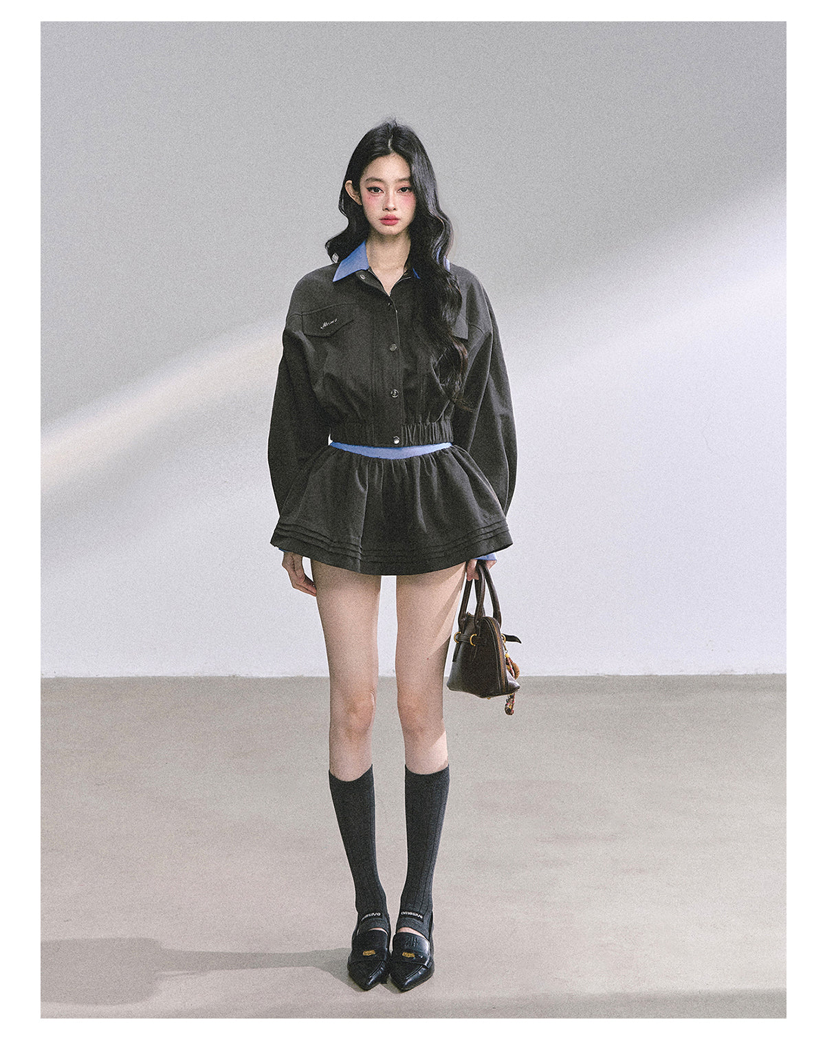 SHAOYEYAN Audrey-Inspired Two-Piece with Blazer and Mini Skirt