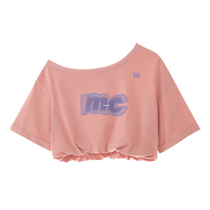 MAMC Oversized Off-Shoulder Tee