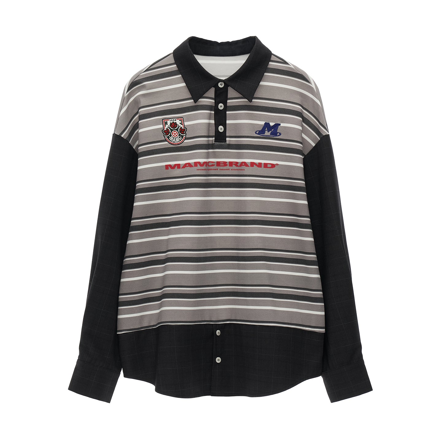 MAMC Retro Striped Polo Shirt