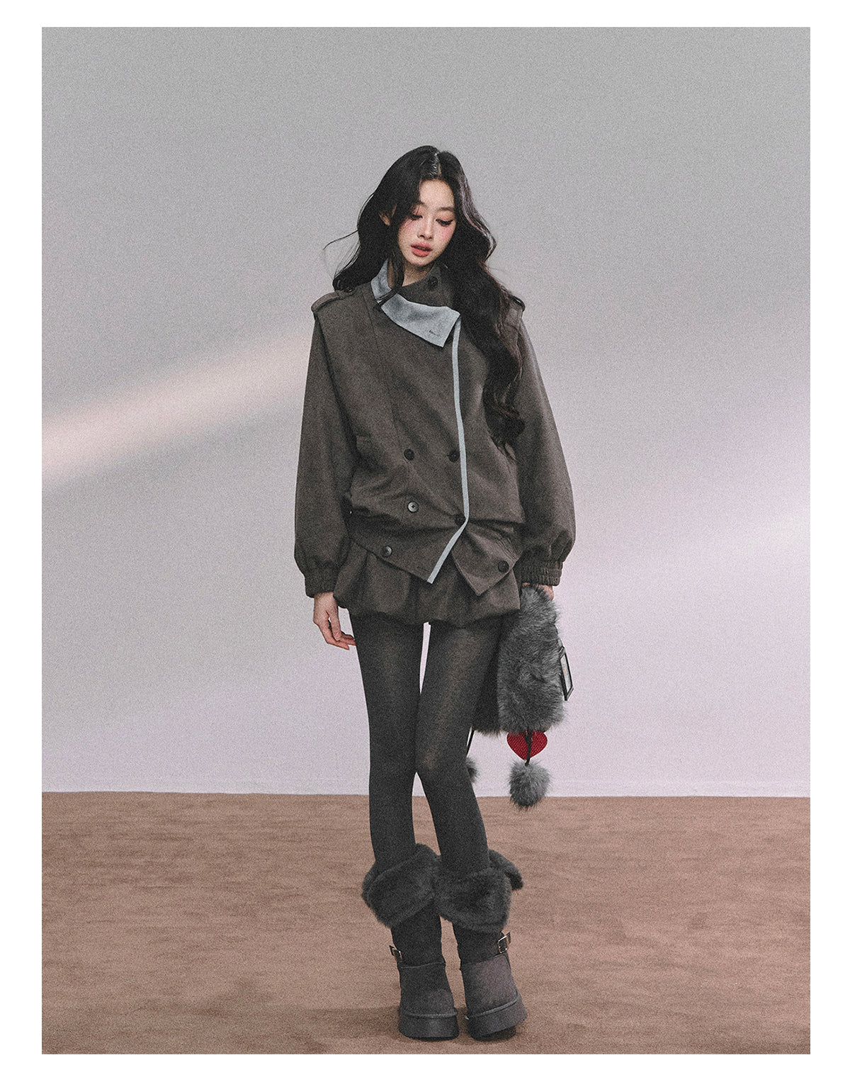 ShaoYeYan Barn Time Zone Audrey Hepburn Style Two-Piece Set