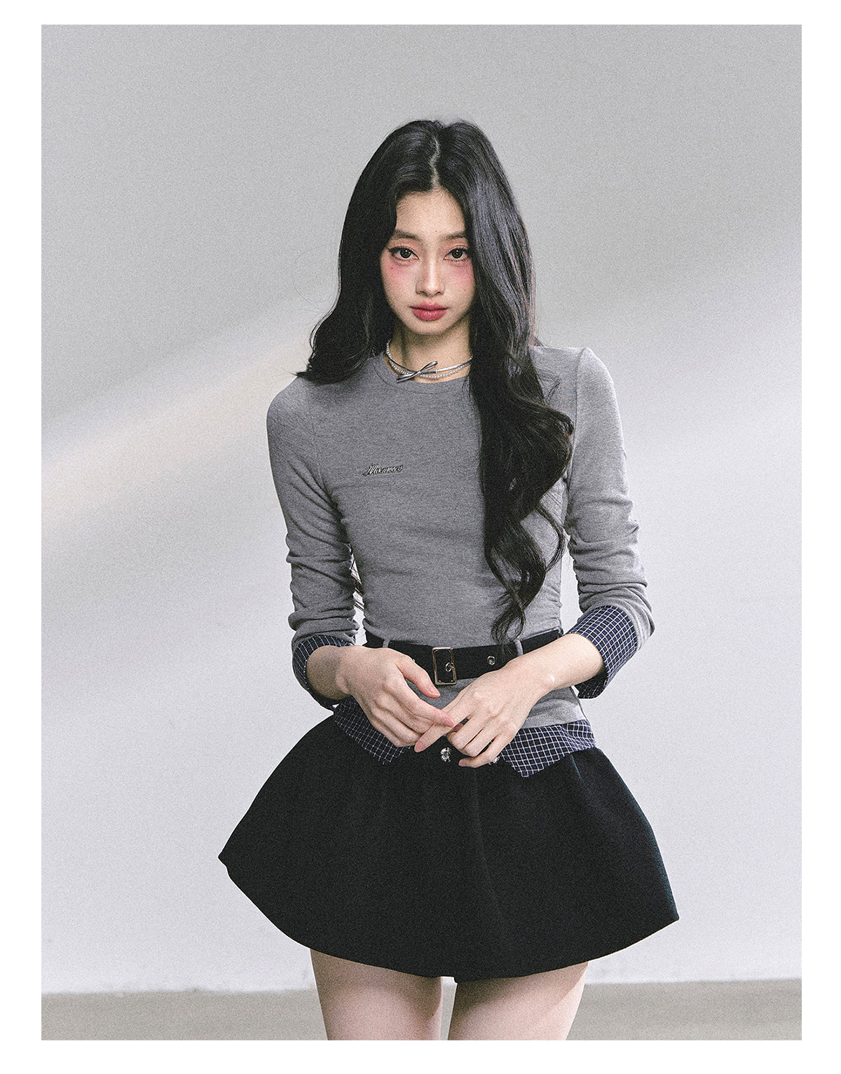SHAOYEYAN Korean Style Short Sleeve Plaid Tee
