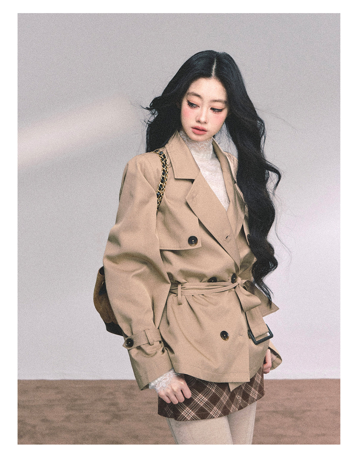 ShaoYeYan Herli Heiress Loose Fit Trench Coat