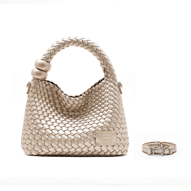 MUVA 'Whisper Weave' Mini Woven Bag