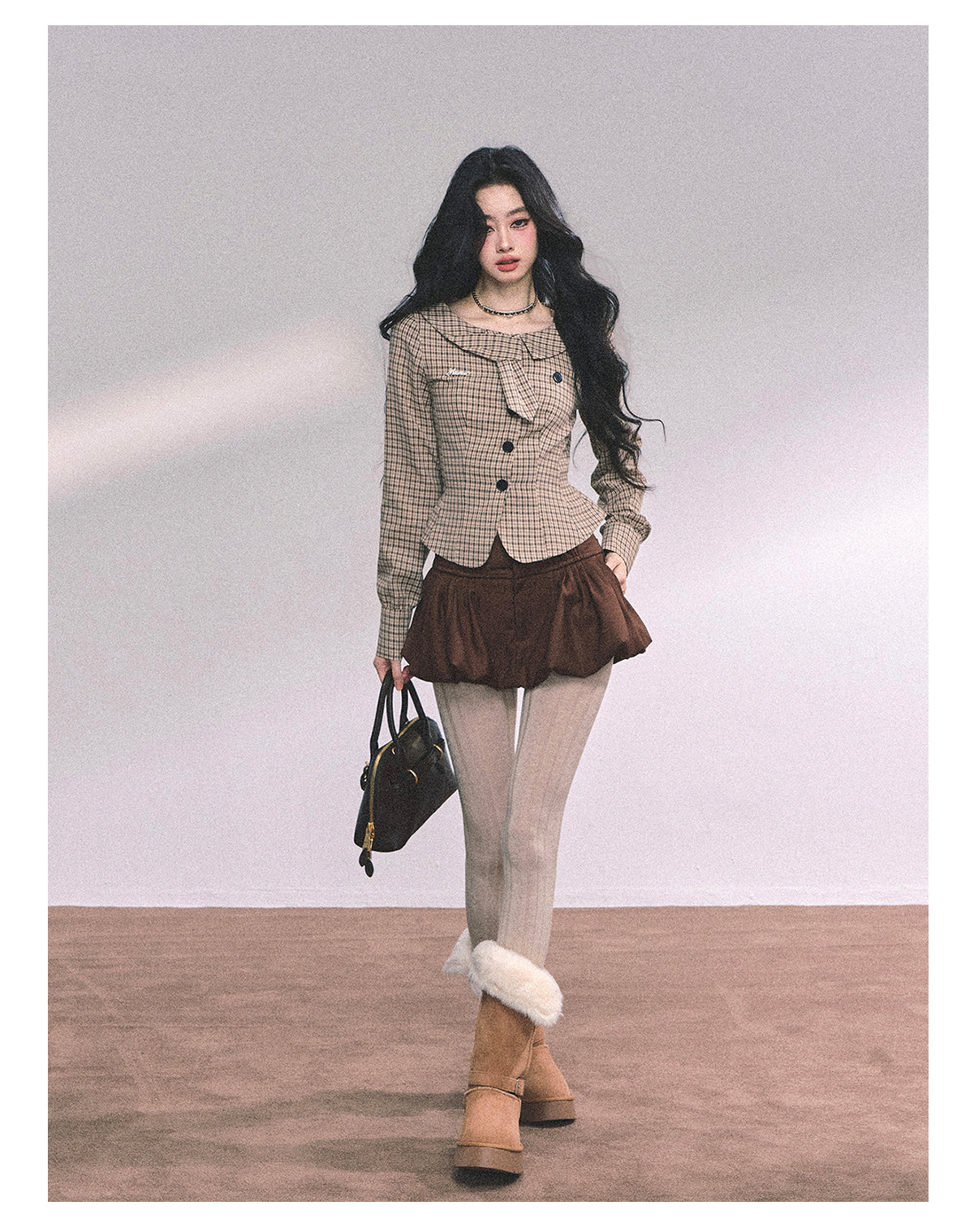 ShaoYeYan Ing Art Student American Plaid Shirt