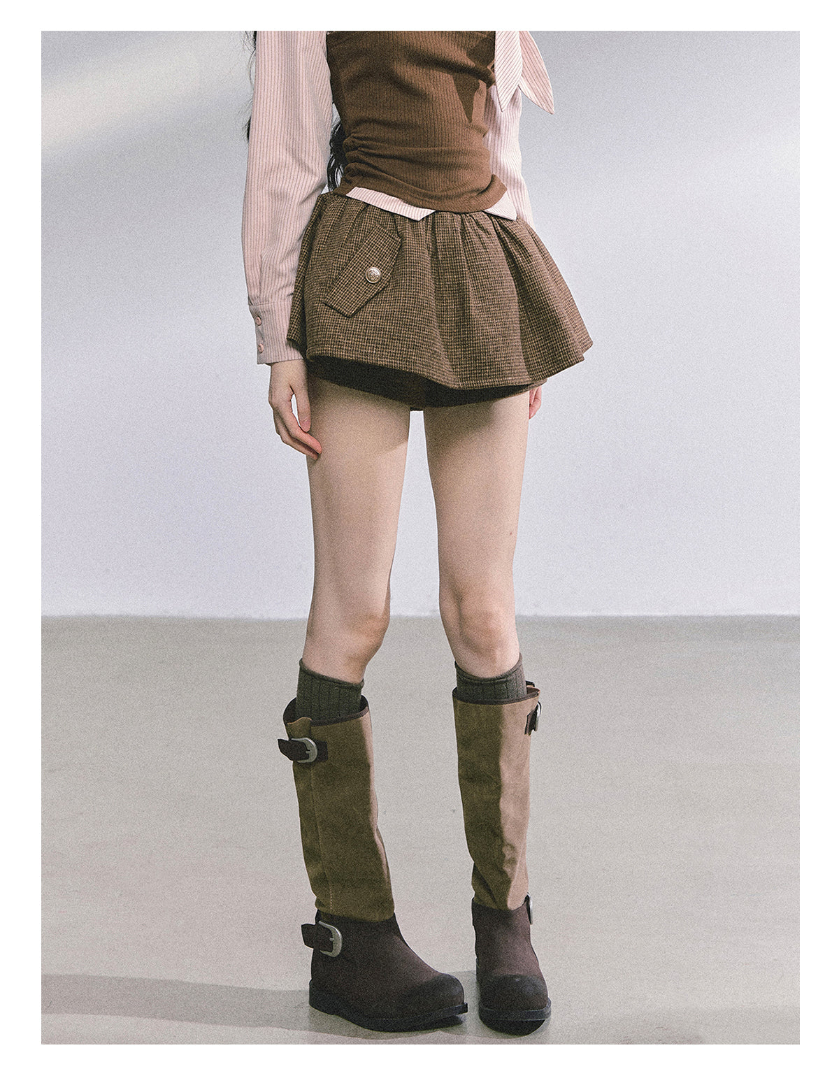 ShaoYeYan Karasuno High School French A-Line Flared Skirt