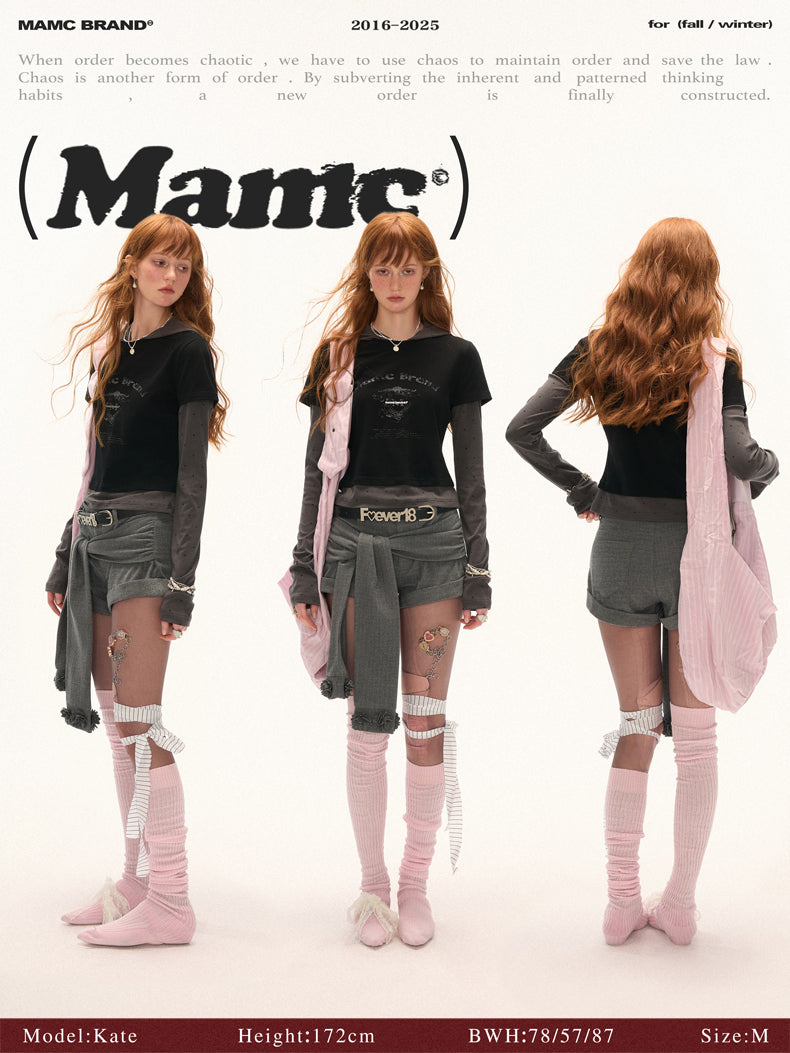 MAMC Mock Two-Piece Hooded Tee