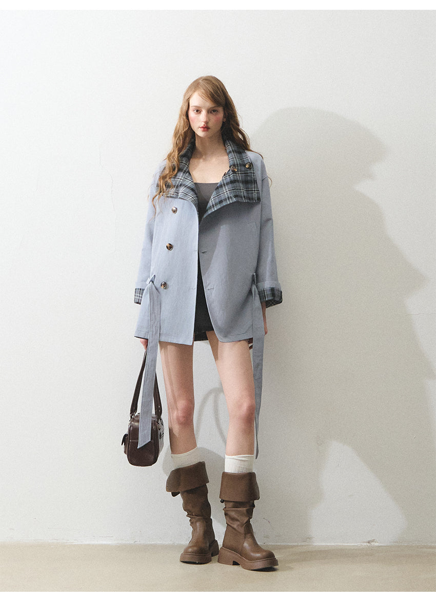 BOHOL BLING Reversible Trench Coat