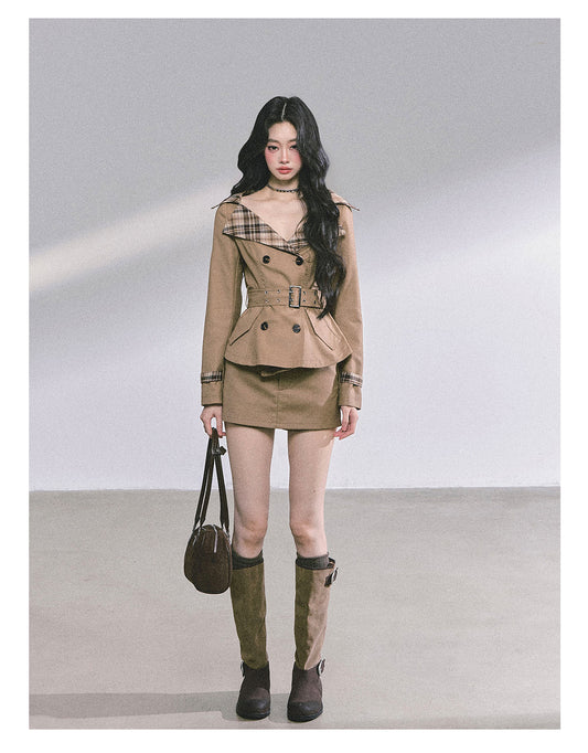 ShaoYeYan Audrey Hepburn Style Two-Piece Set