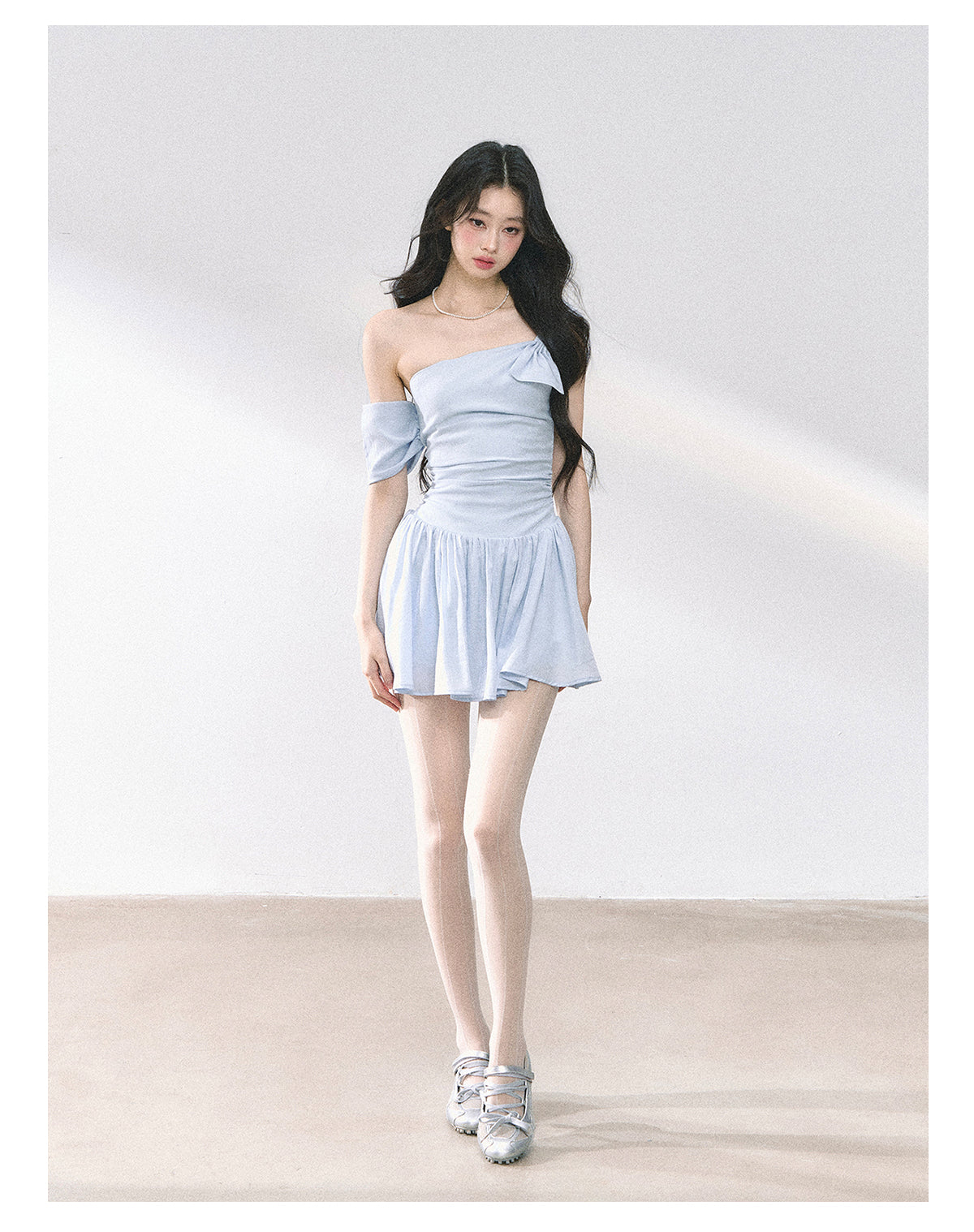 SHAOYEYAN French Off-Shoulder Bodycon Dress