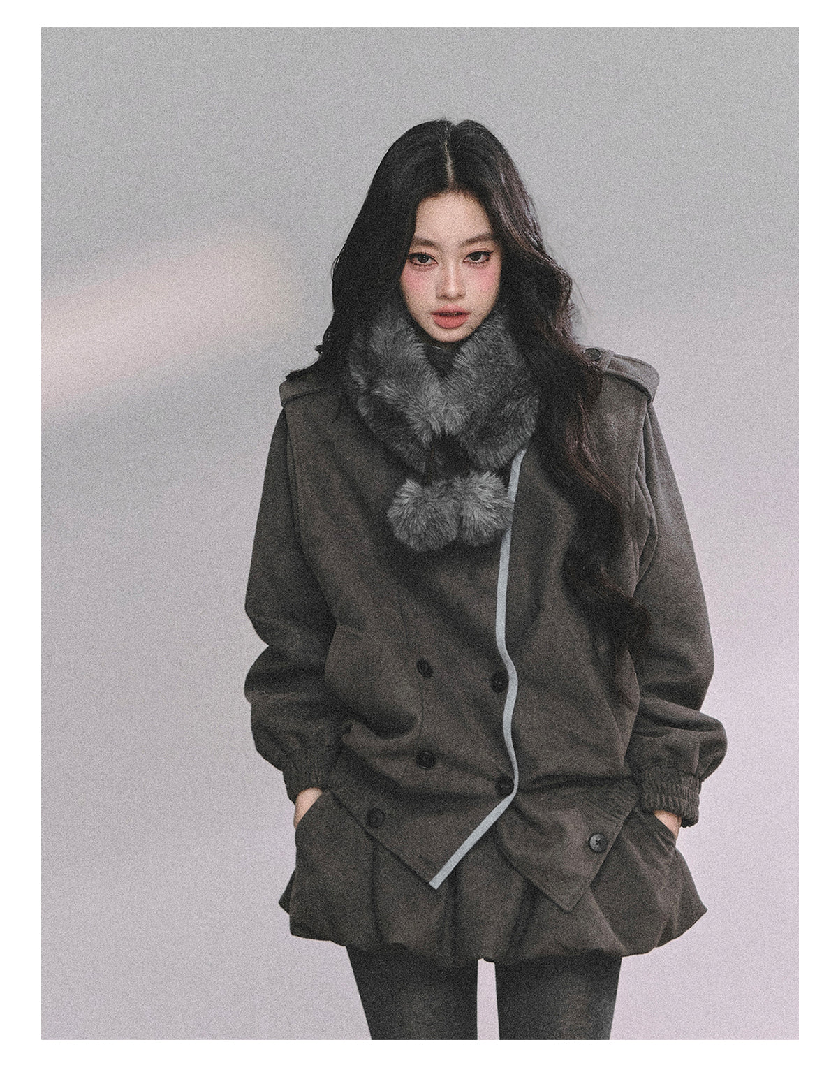 ShaoYeYan Barn Time Zone Audrey Hepburn Style Two-Piece Set