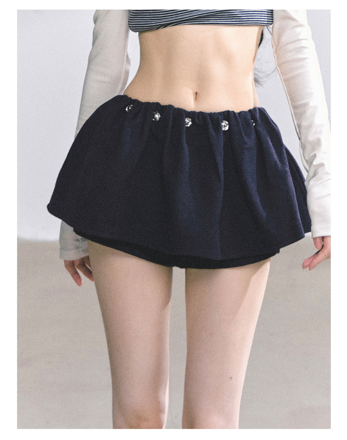 SHAOYEYAN French Wool Blend Slim Skirt