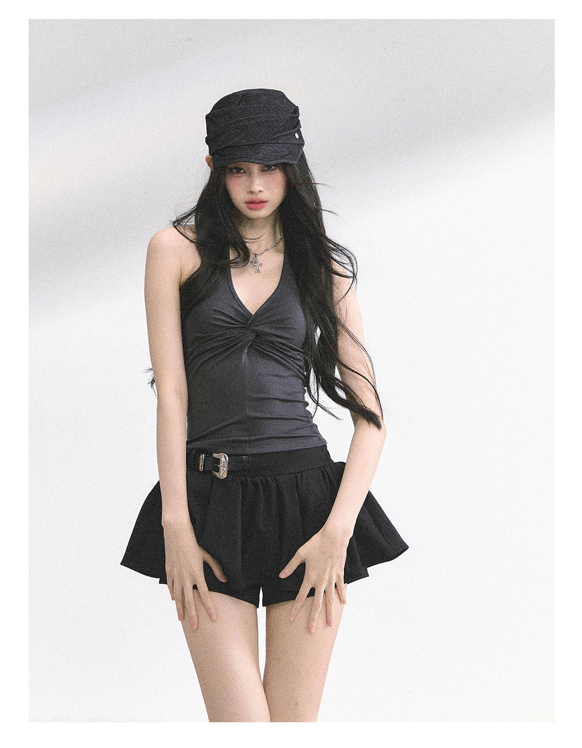 SHAOYEYAN French Lace Backless Top