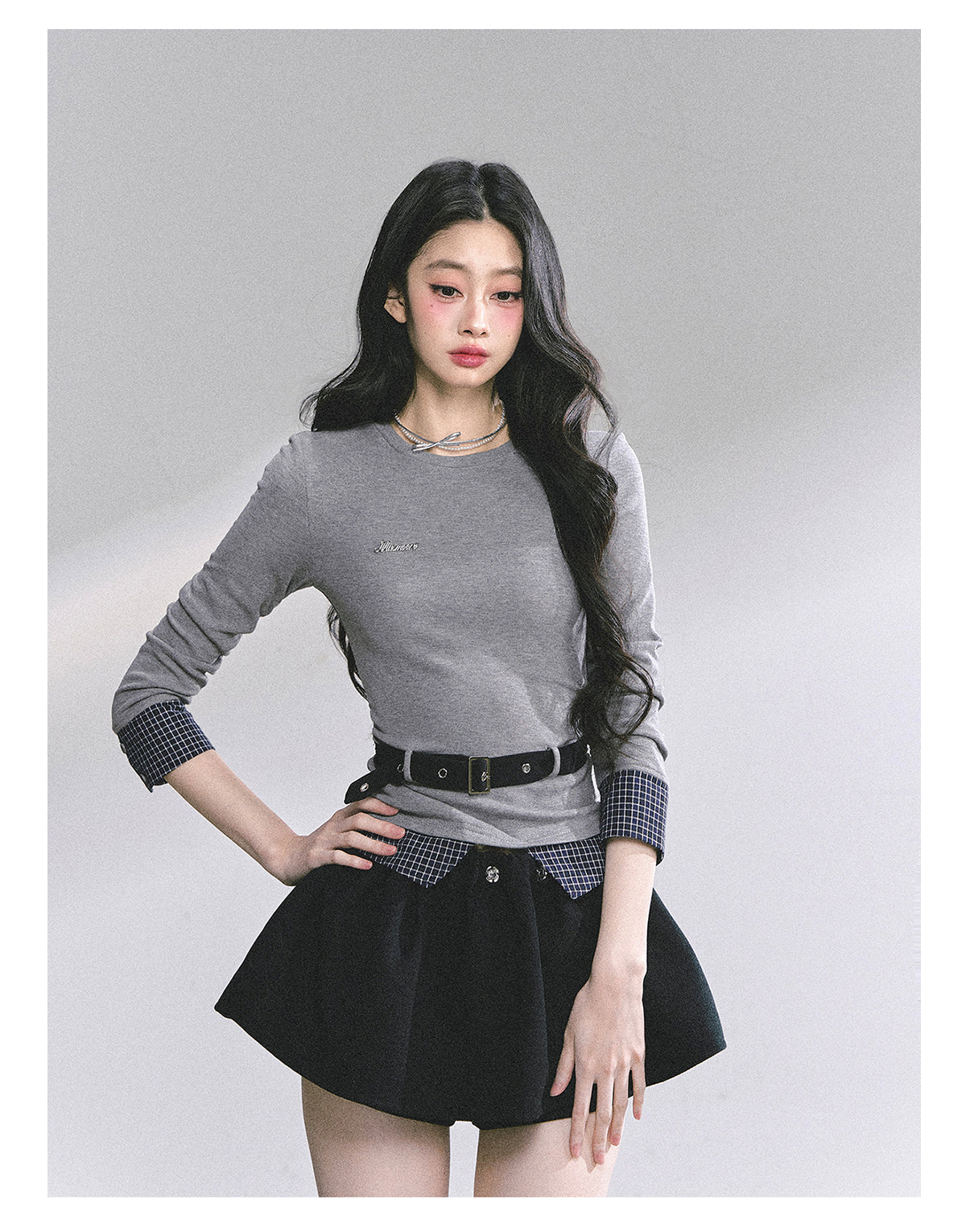 SHAOYEYAN Korean Style Short Sleeve Plaid Tee