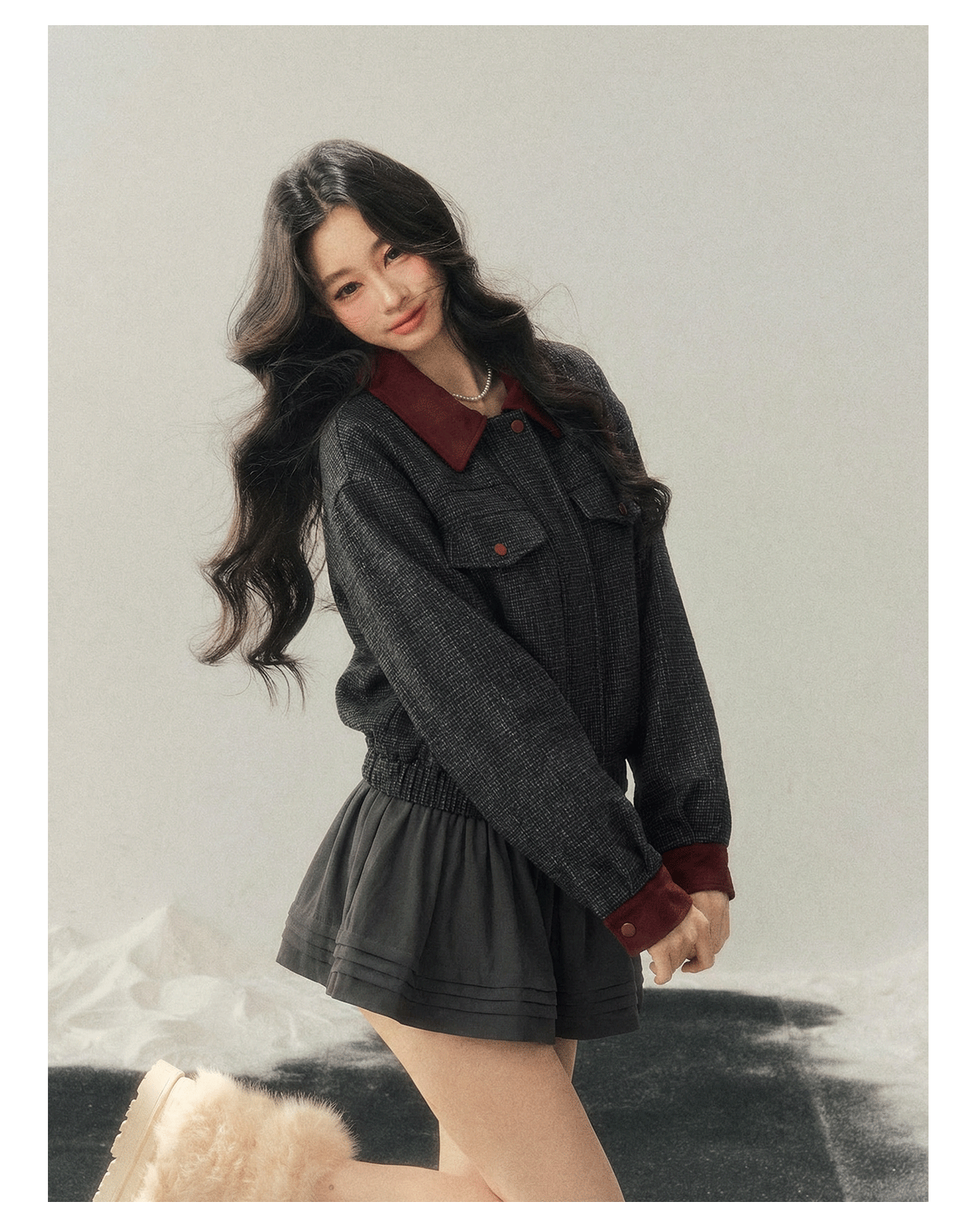 ShaoYeYan Aomalm As the Wutong Leaves Fall Audrey-Style Wool Set