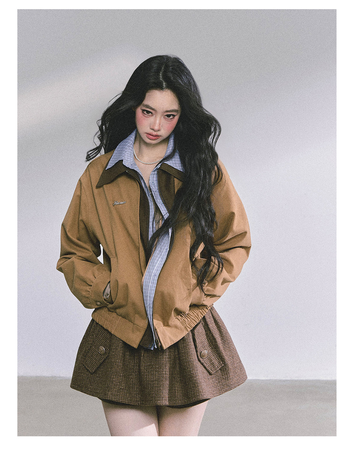 ShaoYeYan Warm Autumn Fake Three-Layer Work Jacket