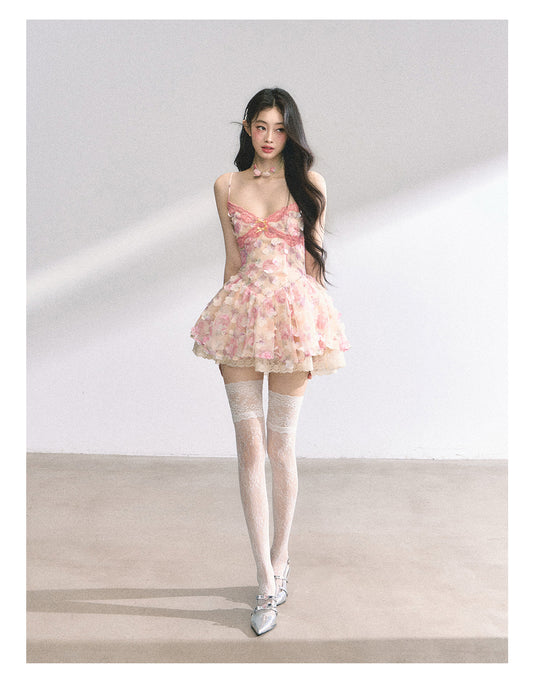 SHAOYEYAN French Lace Floral Sundress