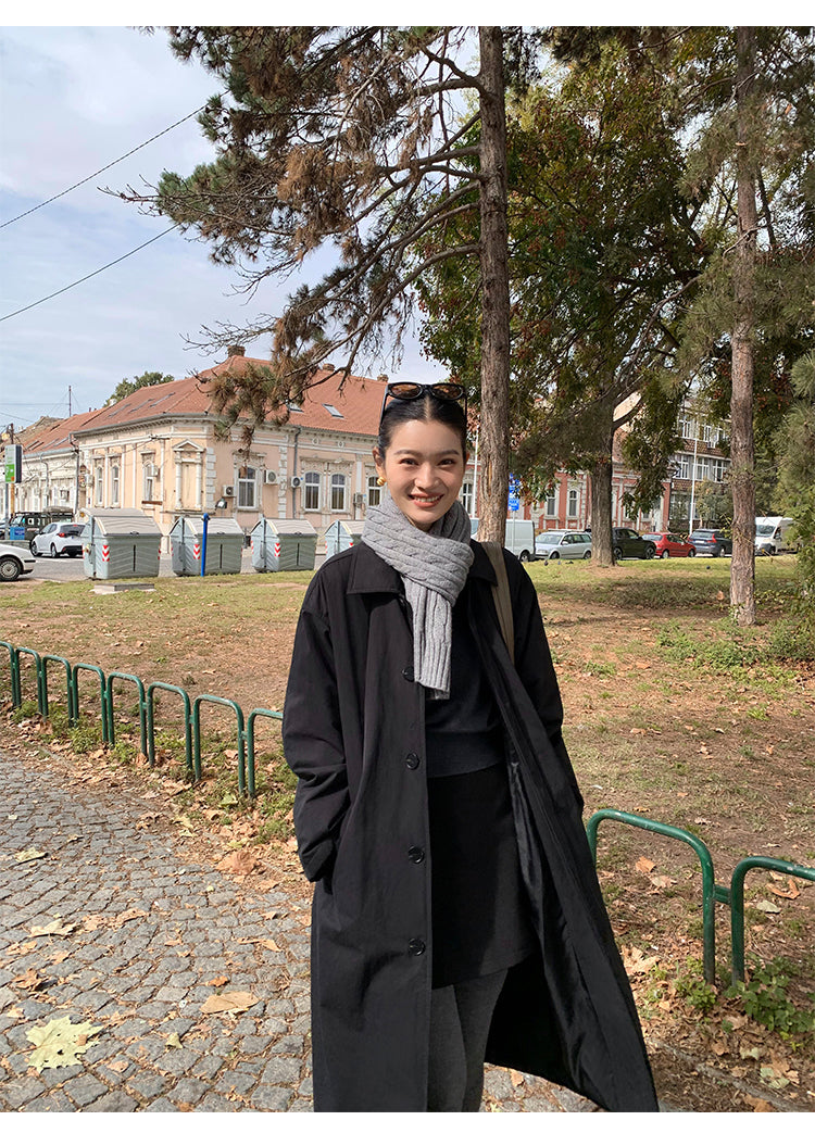 Pusumede Belted Cotton Trench Coat