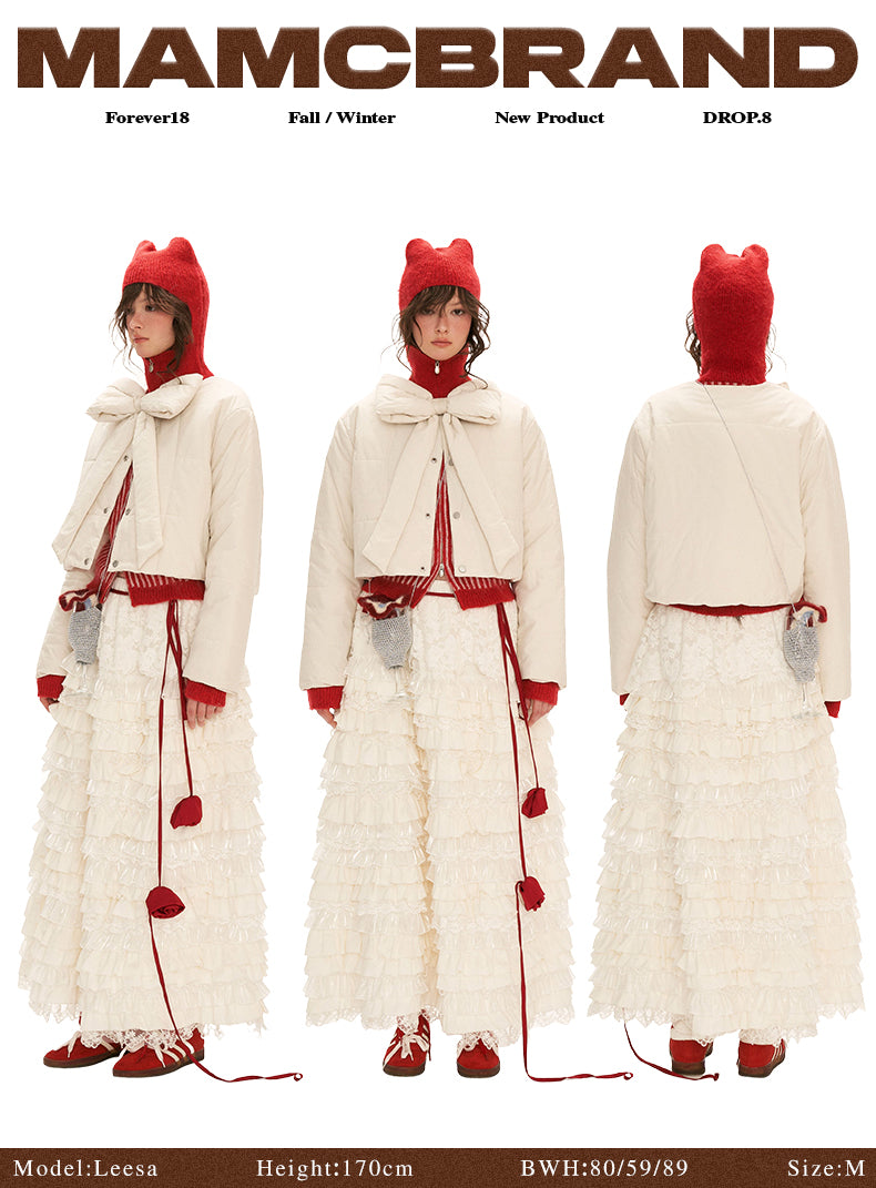 MAMC Bow-Button Puffer Jacket