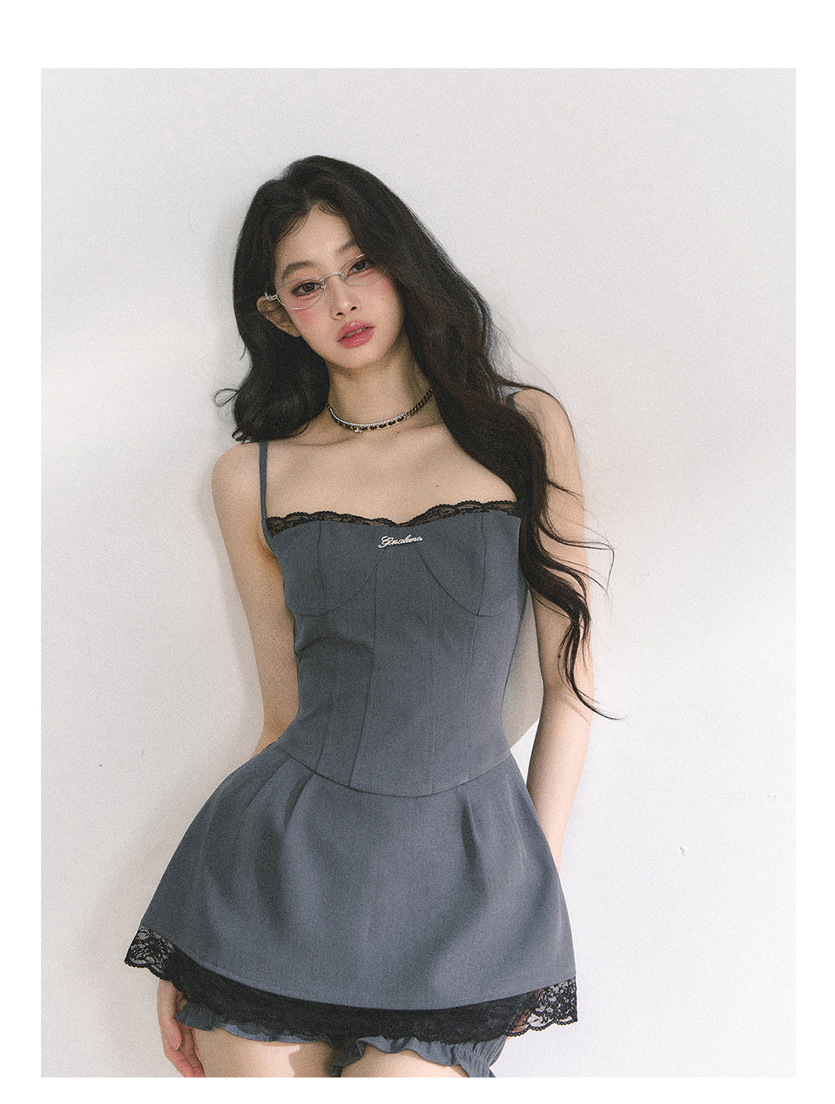 SHAOYEYAN Edgy Lace Slip Dress