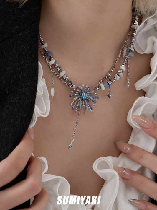 SUMIYAKI Fireworks Fringe Necklace