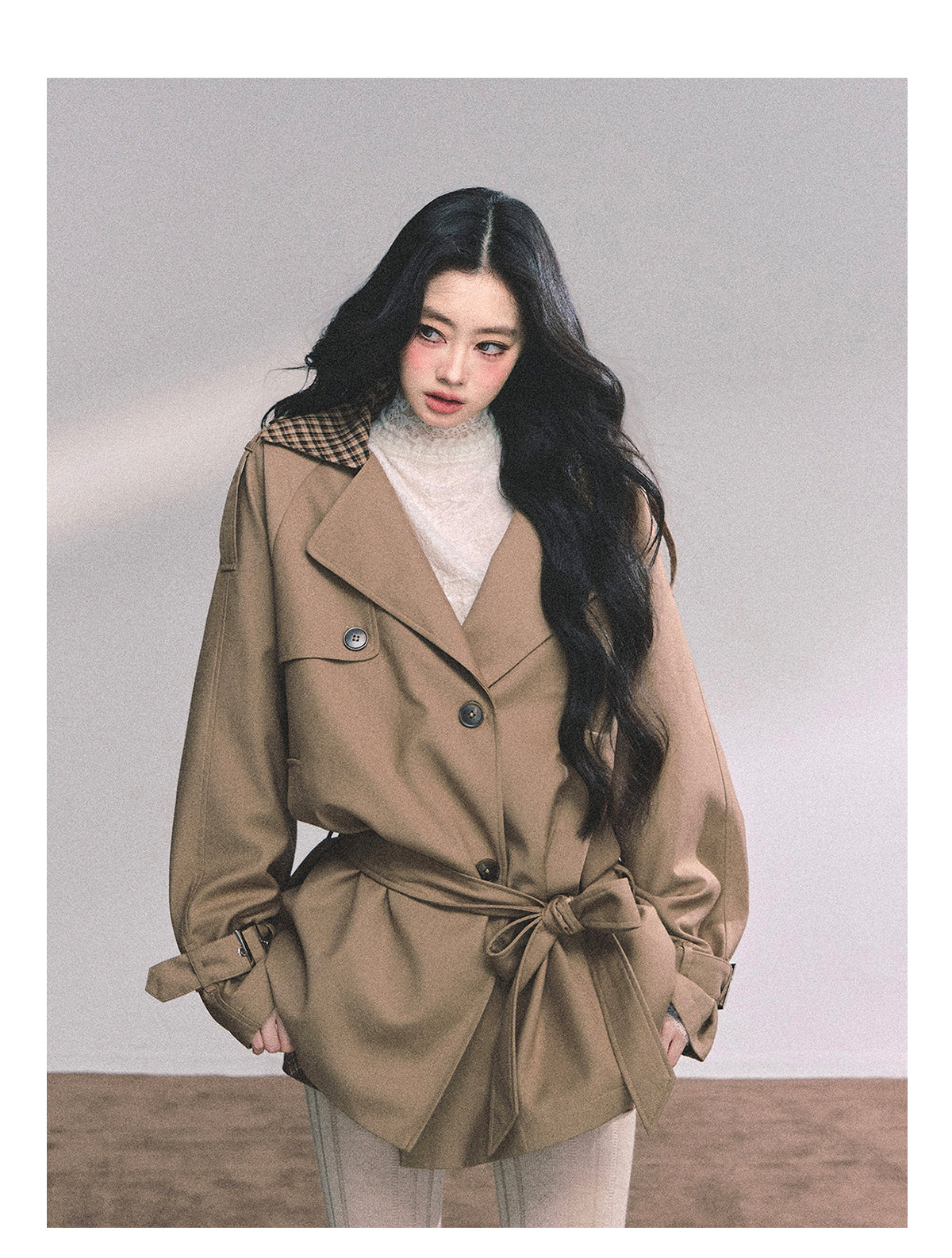 ShaoYeYan Zurich Trench Coat British Style Loose Fit Trench