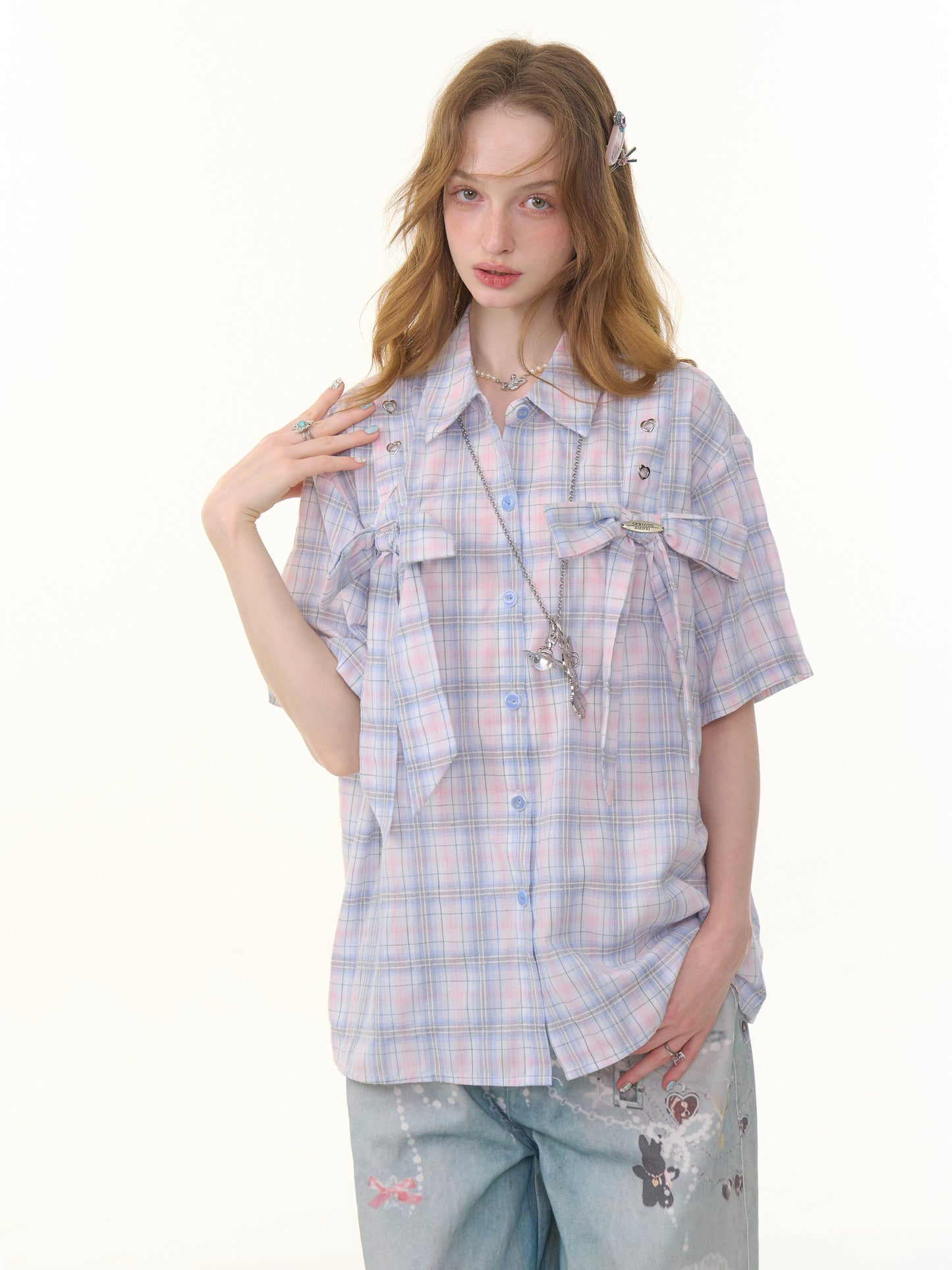 ziziFei Vintage Bow Blouse