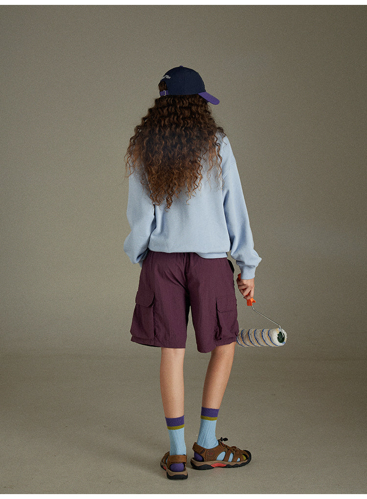 Lulugray Vintage Purple Cargo Shorts