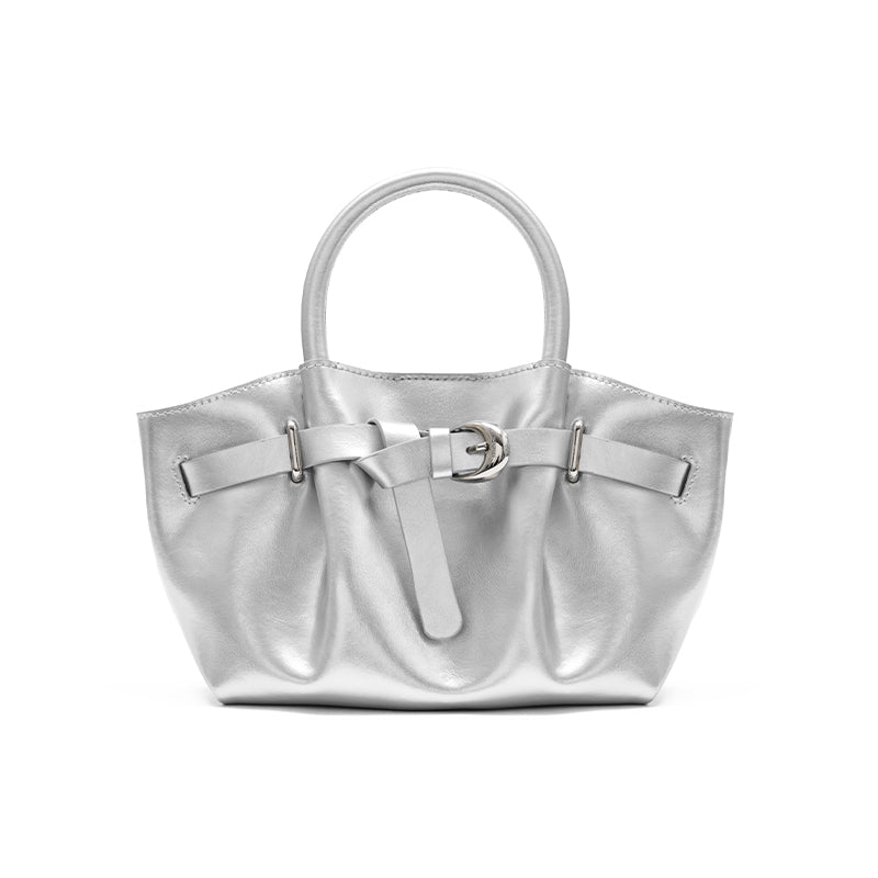 MUVA 'Dumpling' Folded Leather Bag
