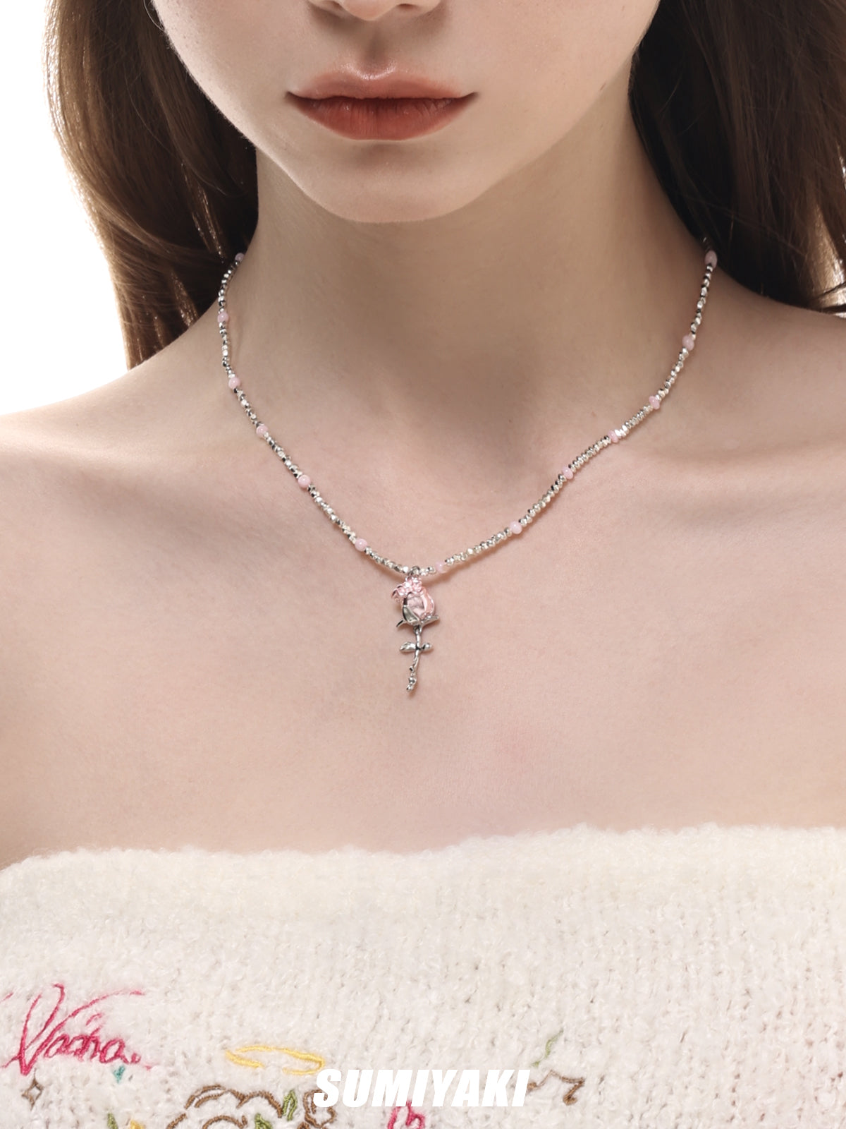 SUMIYAKI Rose Garden Necklace, Earrings & Bracelet