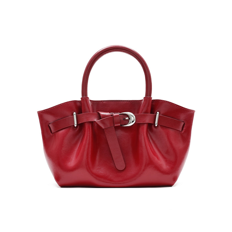 MUVA 'Dumpling' Folded Leather Bag