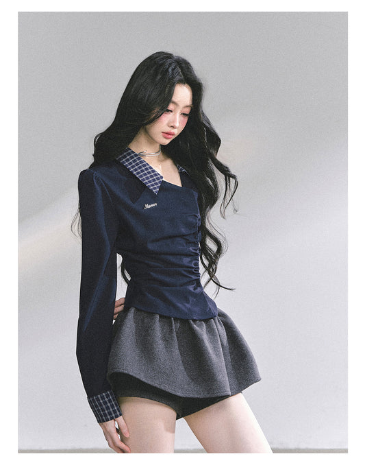 SHAOYEYAN American Relaxed Fit Waist-Defining Shirt