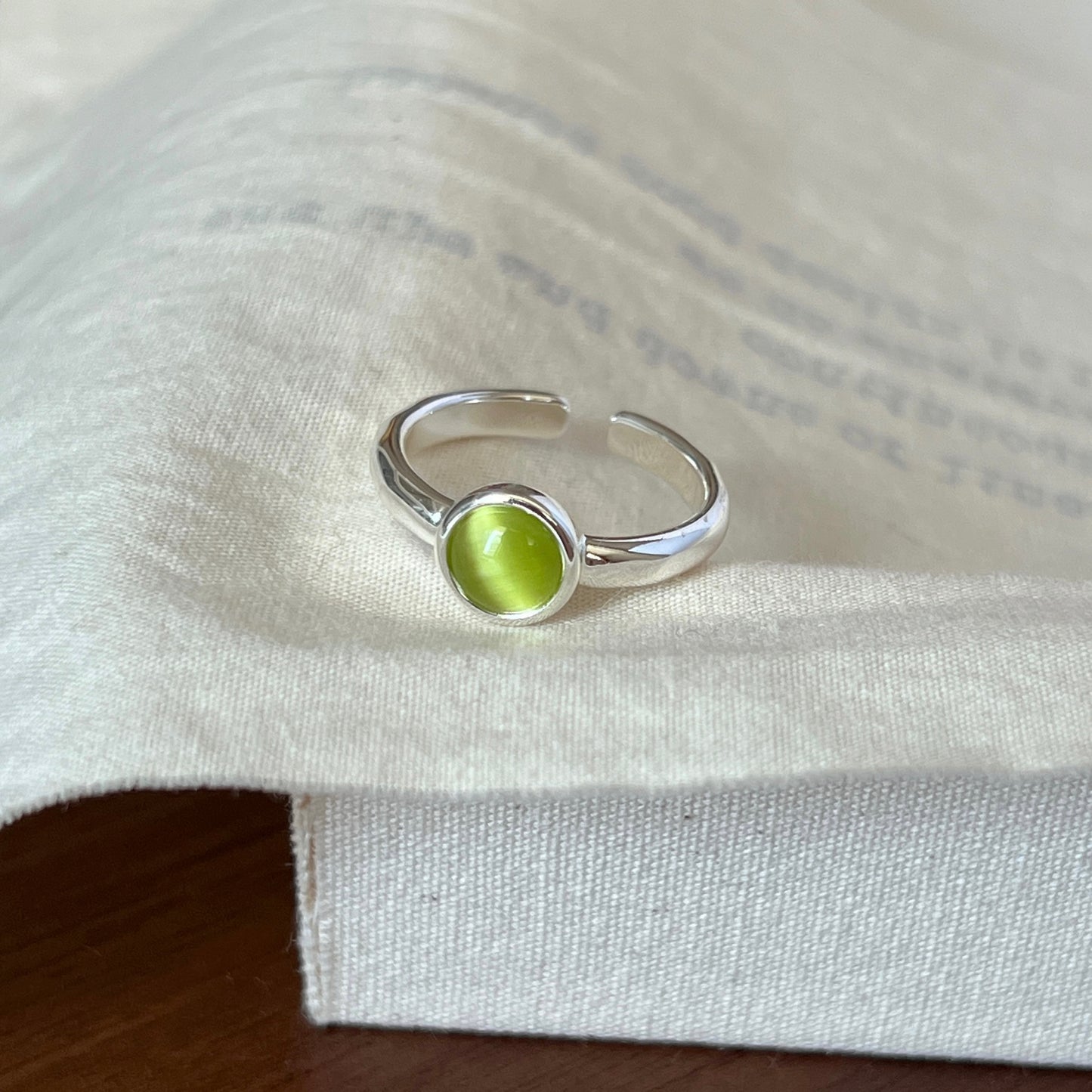 VIGVOG Cat's Eye Stone Rings