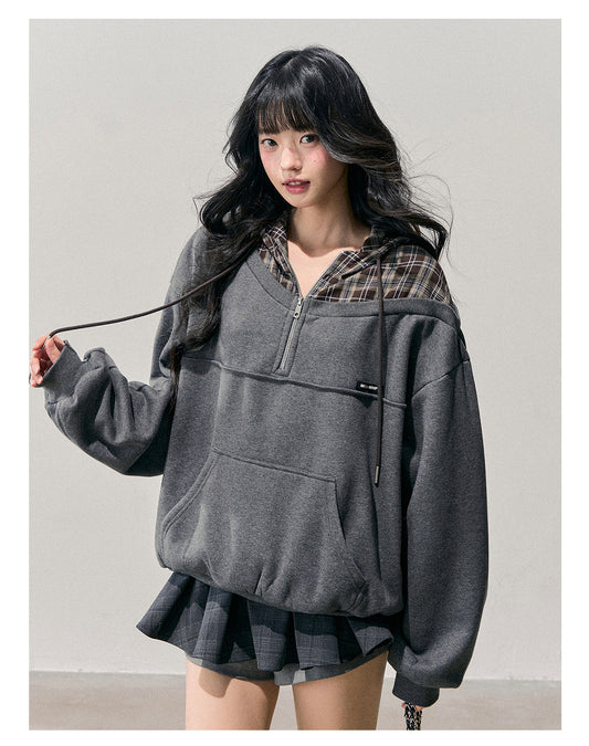 ShaoYeYan Aomalm Density of Silence Fake Two-Layer Hoodie