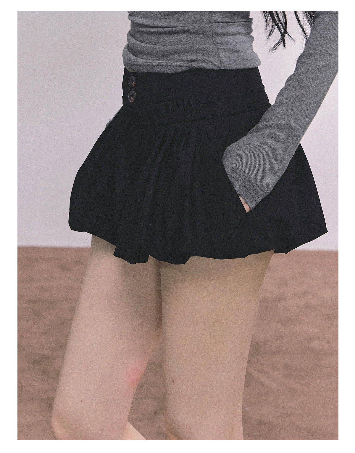 ShaoYeYan MIU Style Waltz American Slim-Fit Skirt