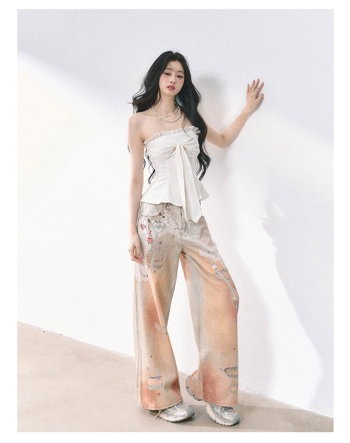 SHAOYEYAN Off-Shoulder French Crop Top