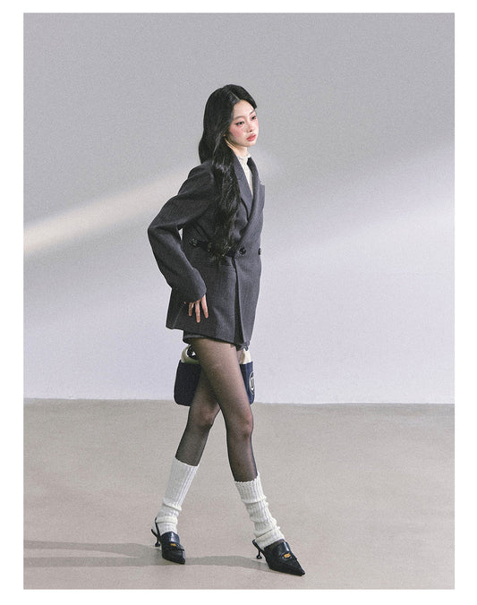 ShaoYeYan Miu-Inspired French Hepburn Style Loose Fit Blazer