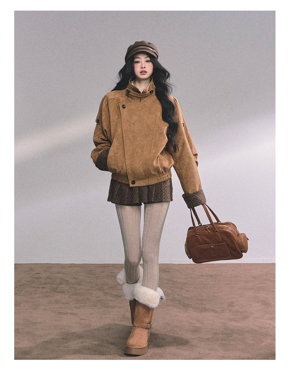 ShaoYeYan Hazelnut Warm Velvet Premium Suede Set