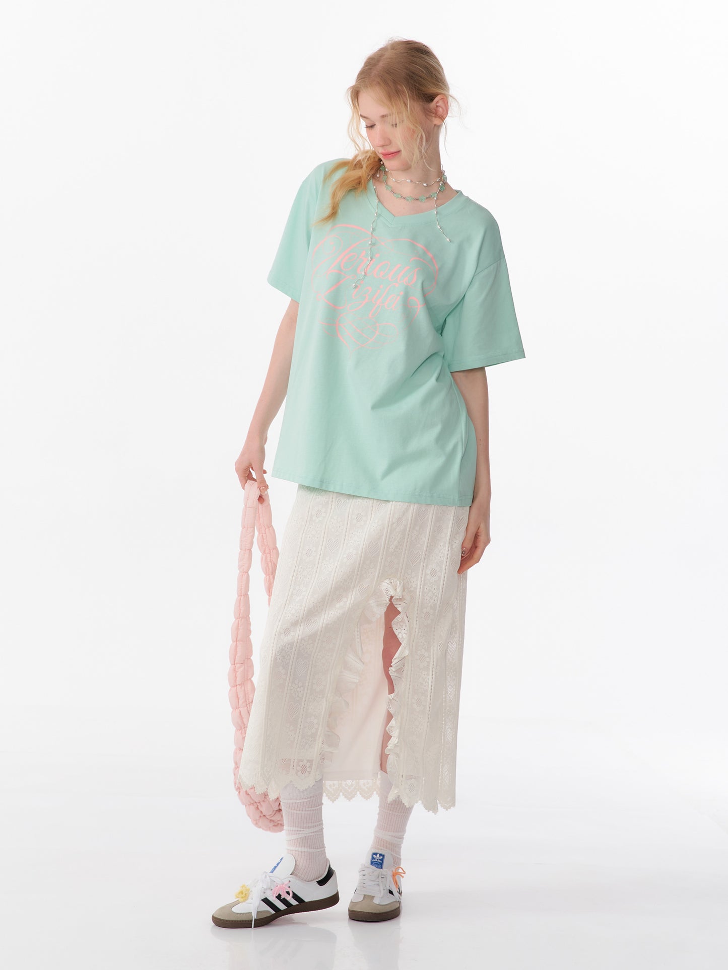 ZiziFei Vintage V-Neck Tee