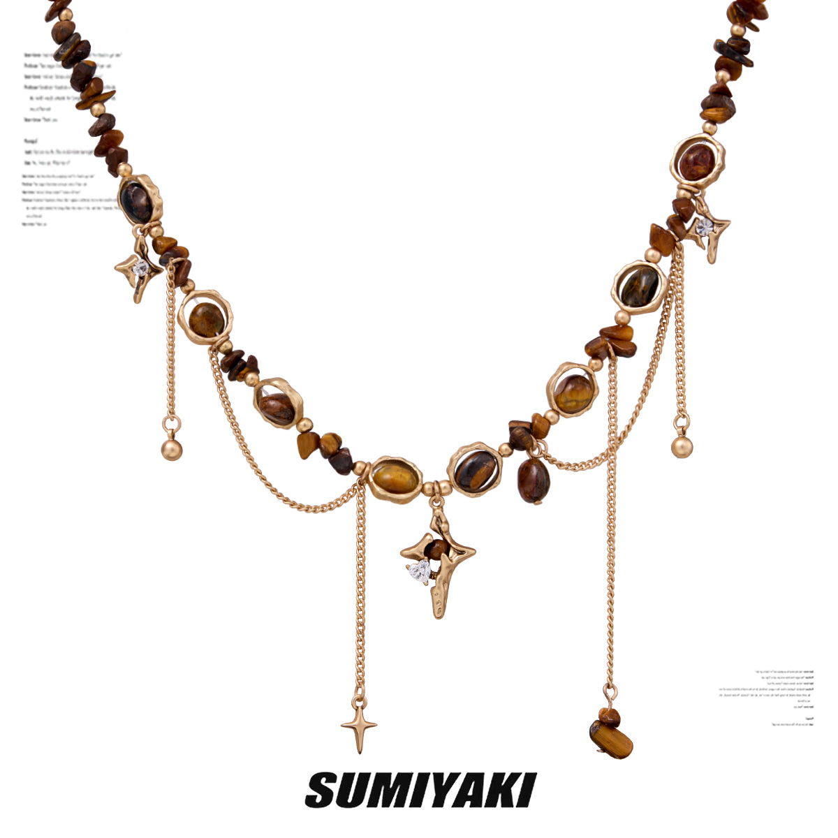 SUMIYAKI Desert Wind Necklace & Dangling Earrings