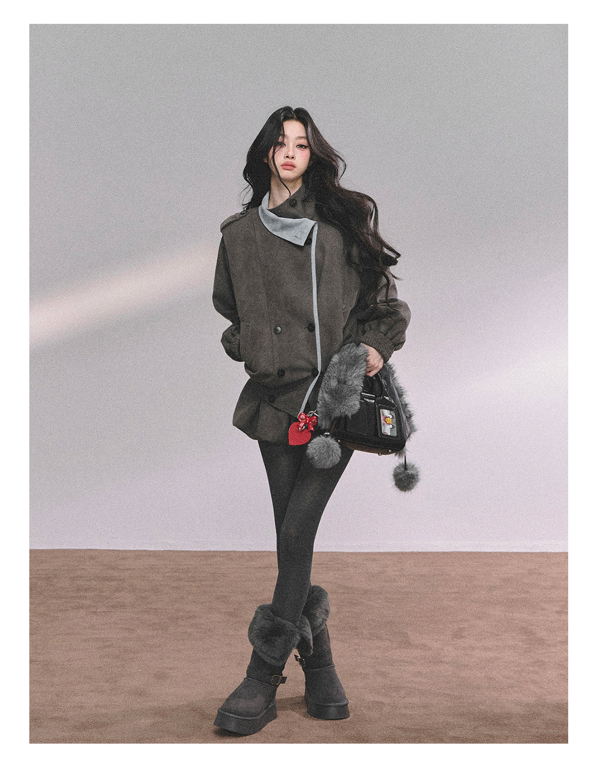 ShaoYeYan Barn Time Zone Audrey Hepburn Style Two-Piece Set