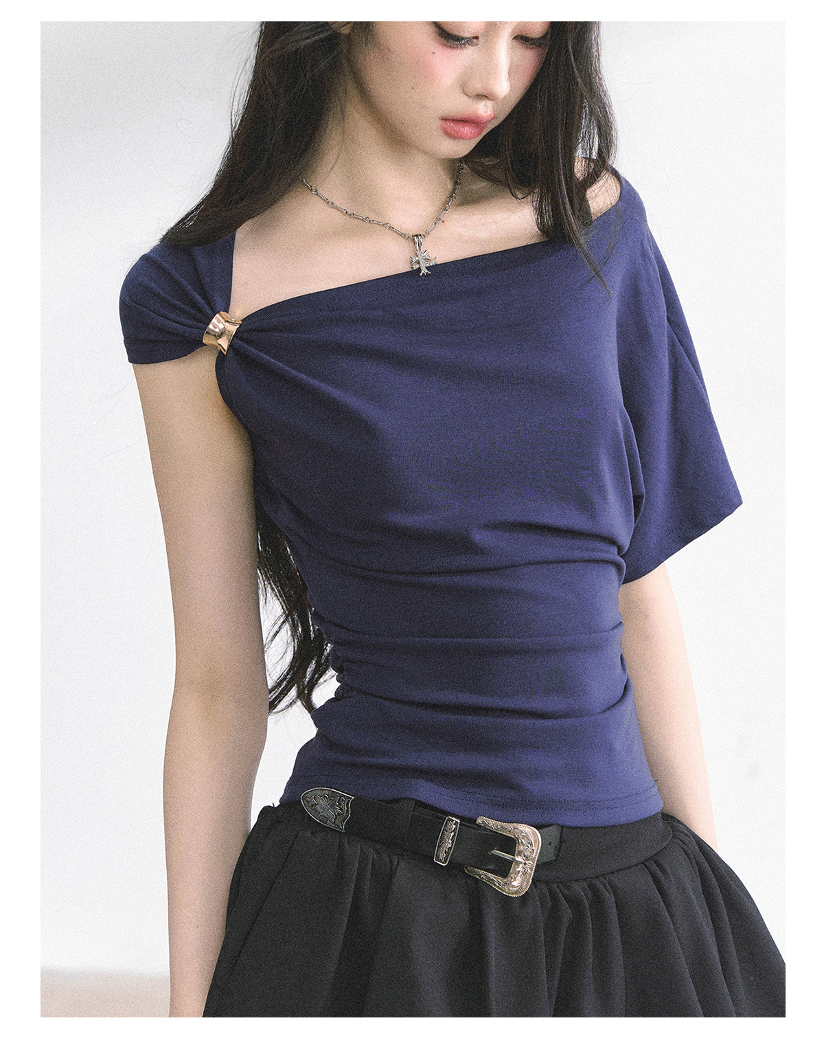 SHAOYEYAN Korean Off-Shoulder Sweetheart Top