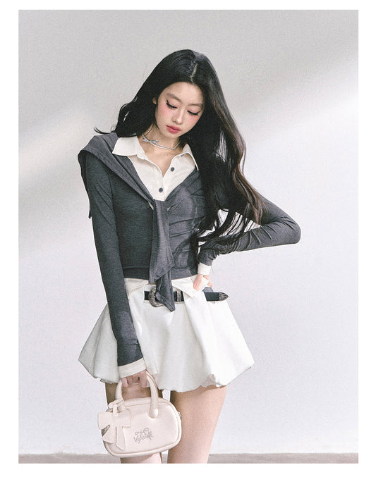 SHAOYEYAN American Style Mock Polo Tee