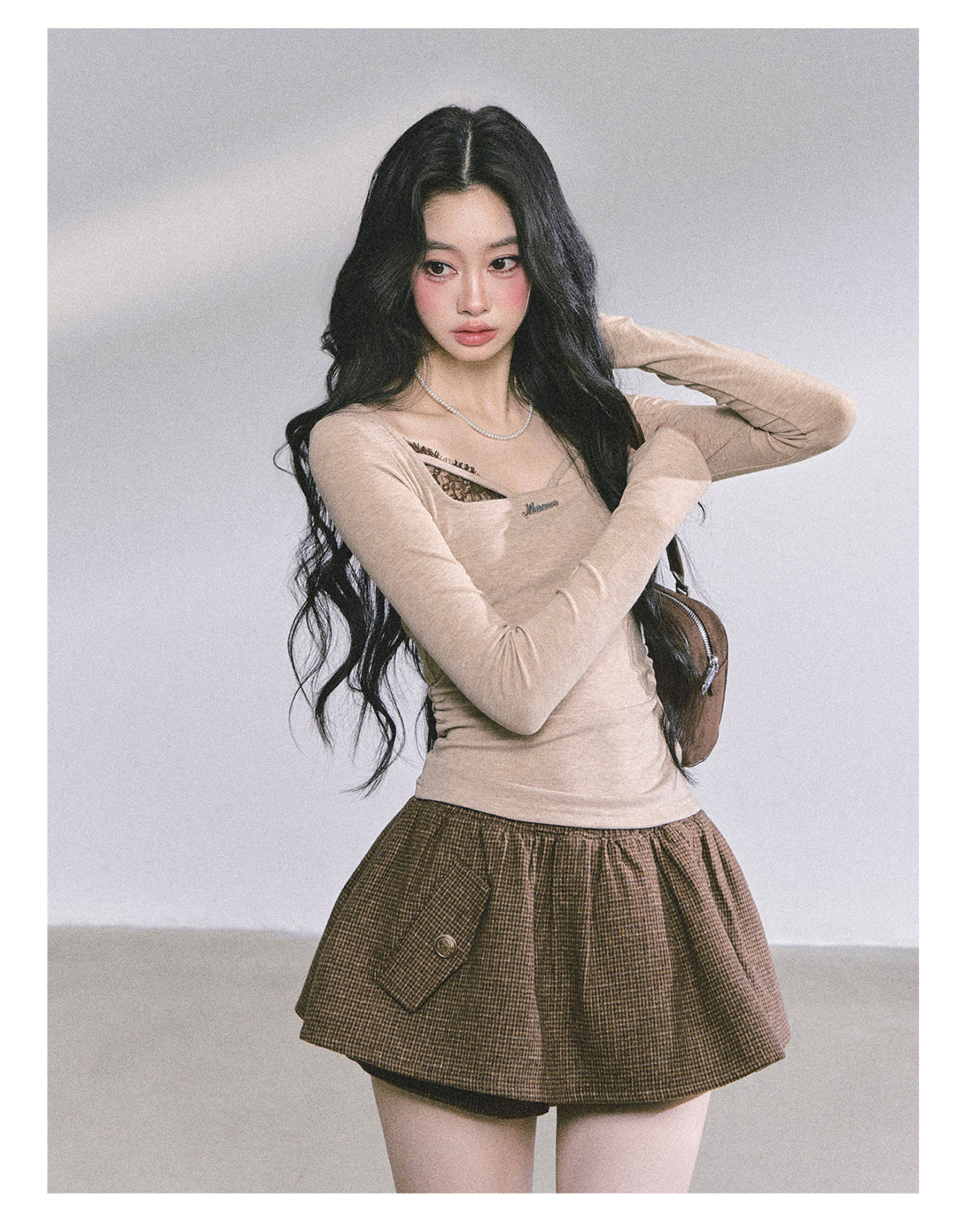 ShaoYeYan Long Sleeve Lace T-Shirt