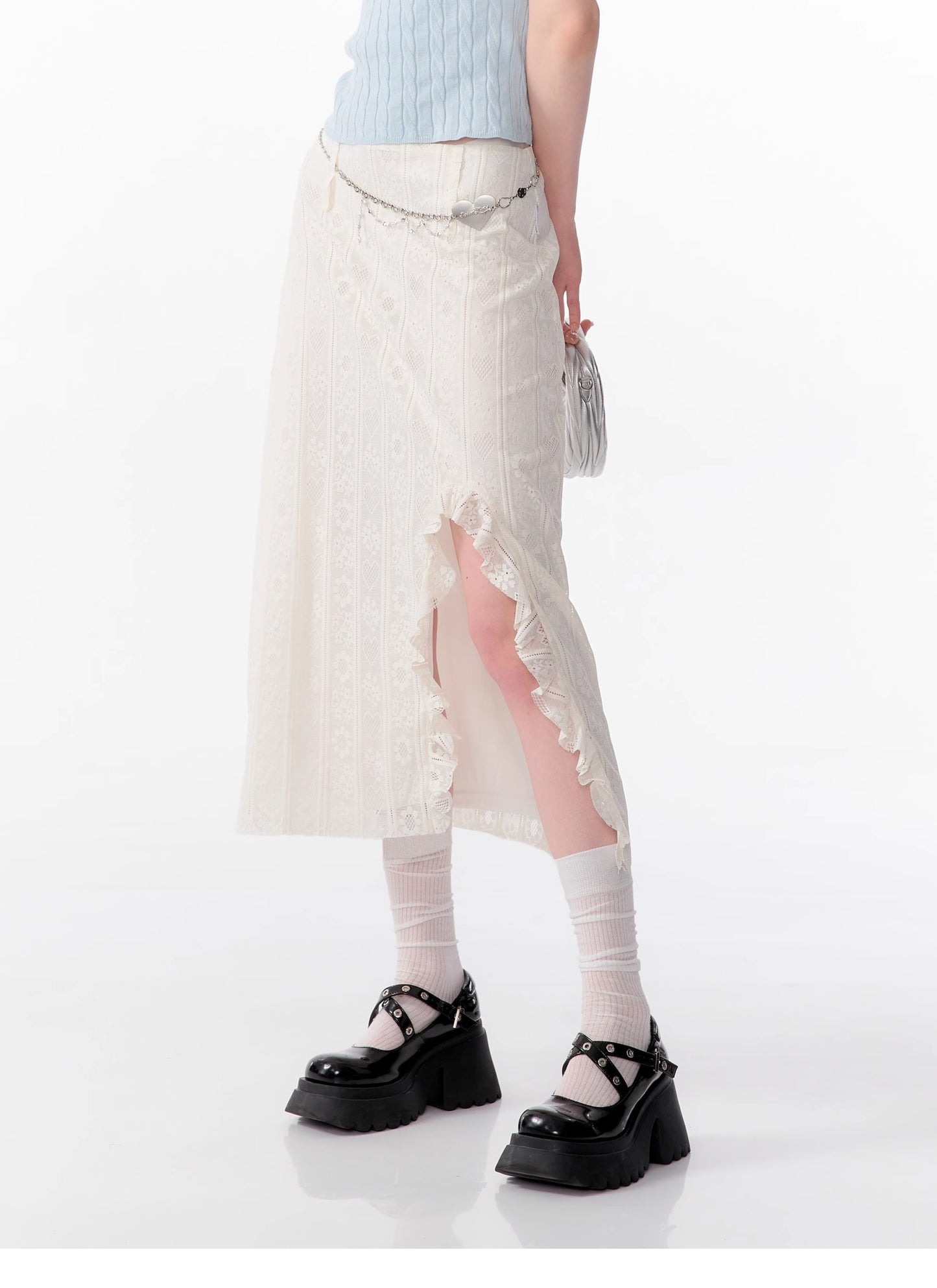 ZiziFei High Waist Ruffled Skirt