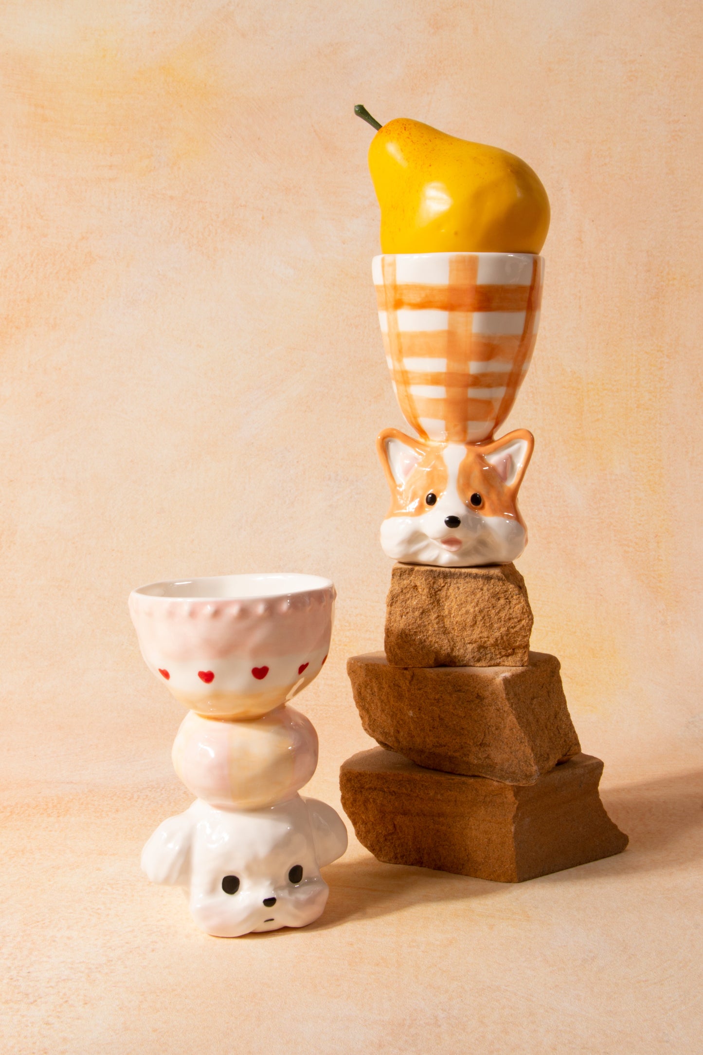 CONGSTUDIO Handmade Puppy Ceramic Mug
