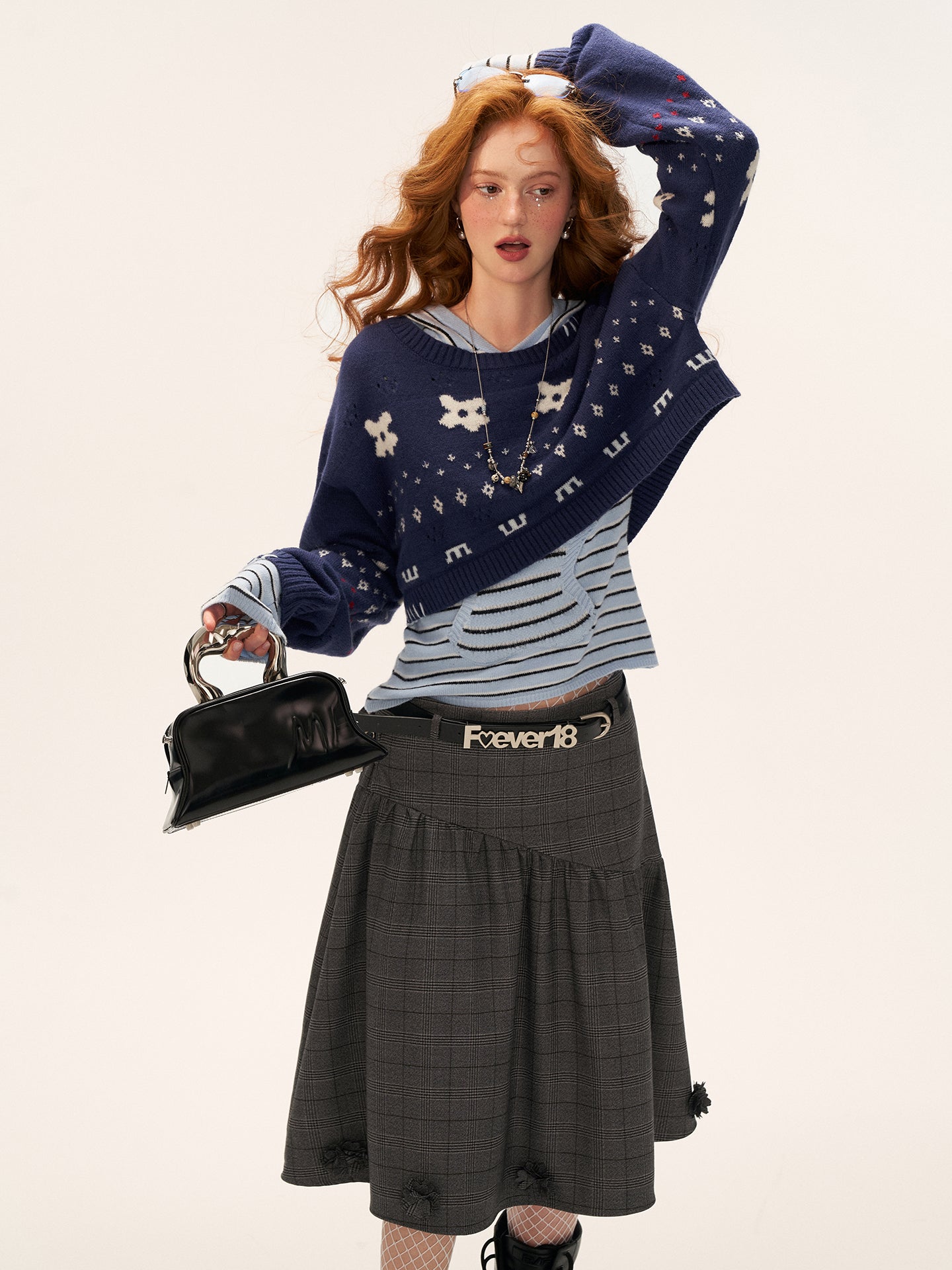 MAMC Floral Blazer Skirt