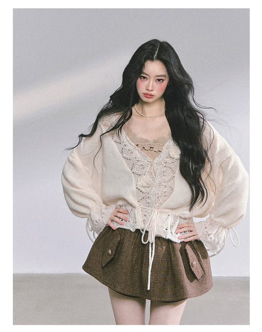 SHAOYEYAN Honey Cozy Loose Fit Knit Cardigan