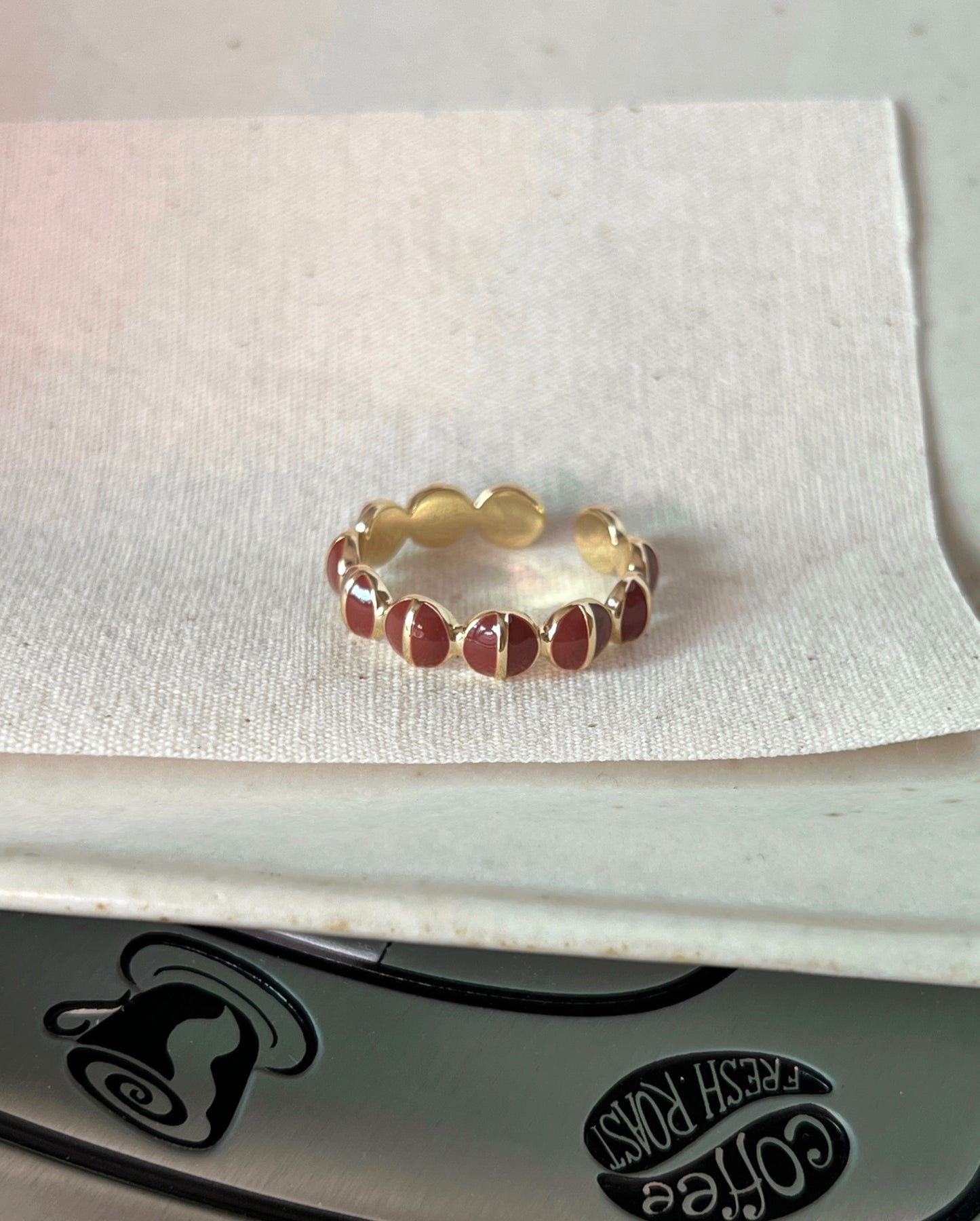 VIGVOG Geometric Ring