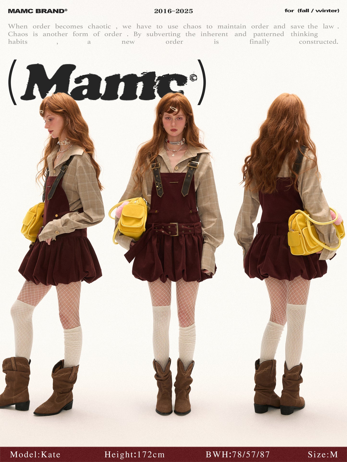 MAMC Corduroy Pinafore Dress